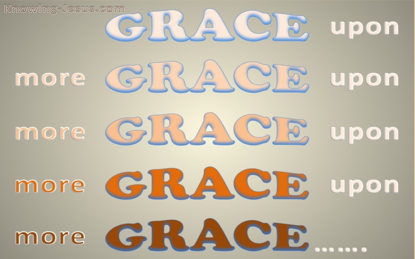 John 1:16 Grace Upon Grace (devotional)12:31   (pink)